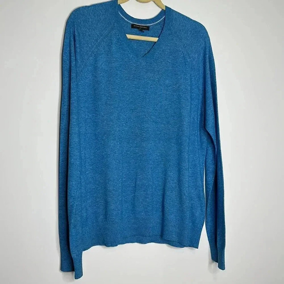 Banana Republic Blue V- Neck Sweater - Picture 2 of 6